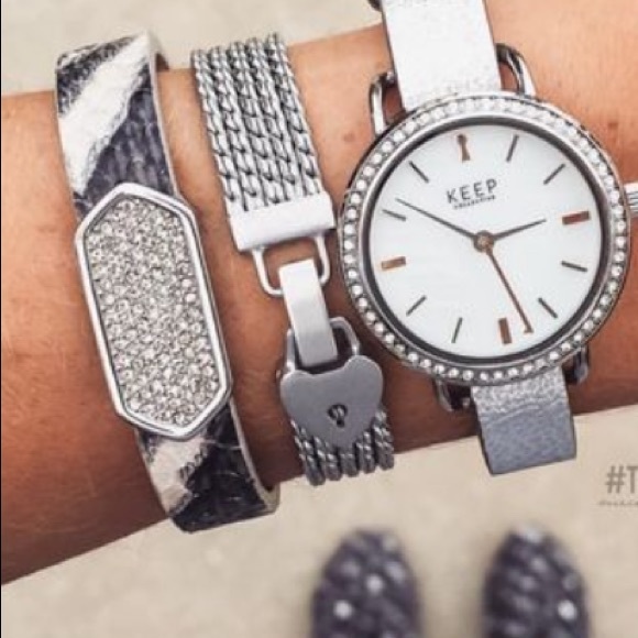 KEEP Collective Geo Bar - Pave Silver - Picture 11 of 12